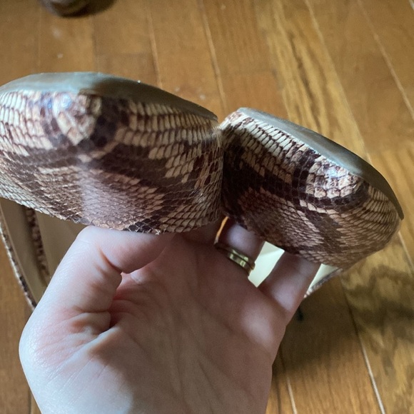 $70 Brown Snakeskin Stiletto Heels Jessica Simpson Prizma D'Orsay Pump 9 - Picture 3 of 8